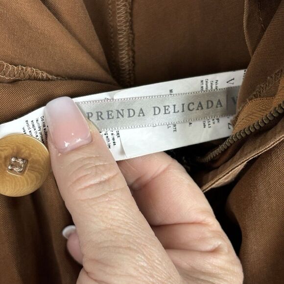 Velez 90's Y2K Wide Leg Cargo Women’s Pants‎ Brown Sz6 Utility Gorpcore Grunge - Picture 11 of 12